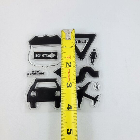 Stamp Lot Clear Stamps Travel Rubber Heidi Swapp Foam Stamps Dots Crafts Scrapbo - Picture 15 of 16